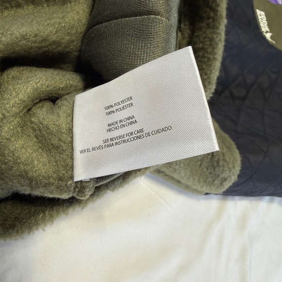 NWT Eddie Bauer Mixed Media Fleece Jacket Mens 2XL Green Black Full Zip Pockets - Picture 5 of 7